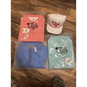 Lot Of (4) 1764 Apparel- Golf Polos, Hat 2XL